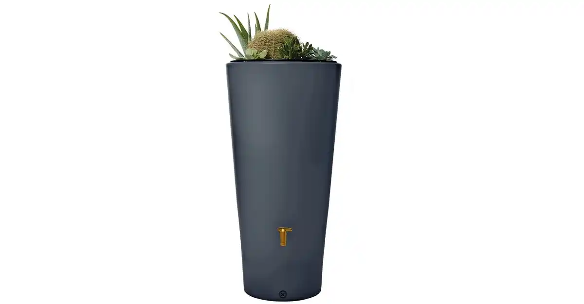 Bild 1 von 4rain Regenspeicher Vaso Decor 2in1, 220 l, Graphite grey