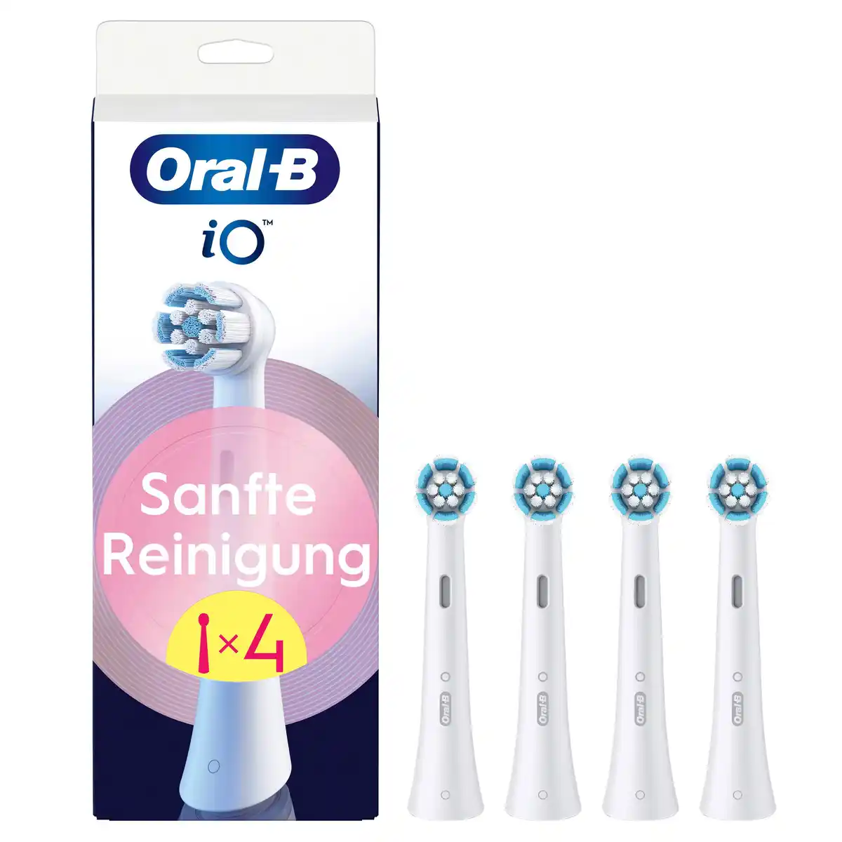 Bild 1 von Oral-B iO Aufsteckbürste Sanfte Reinigung, 4 Stk