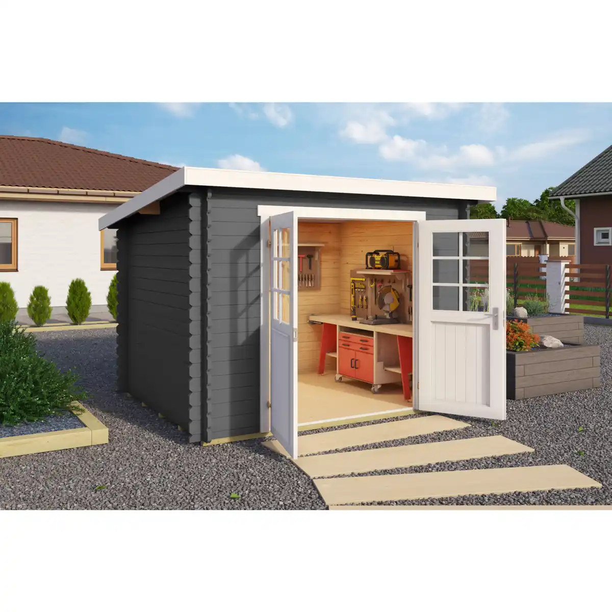 Bild 1 von Gartenhaus »Grenada«, Holz, BxHxT: 290 x 211 x 238,4 cm (Außenmaße)