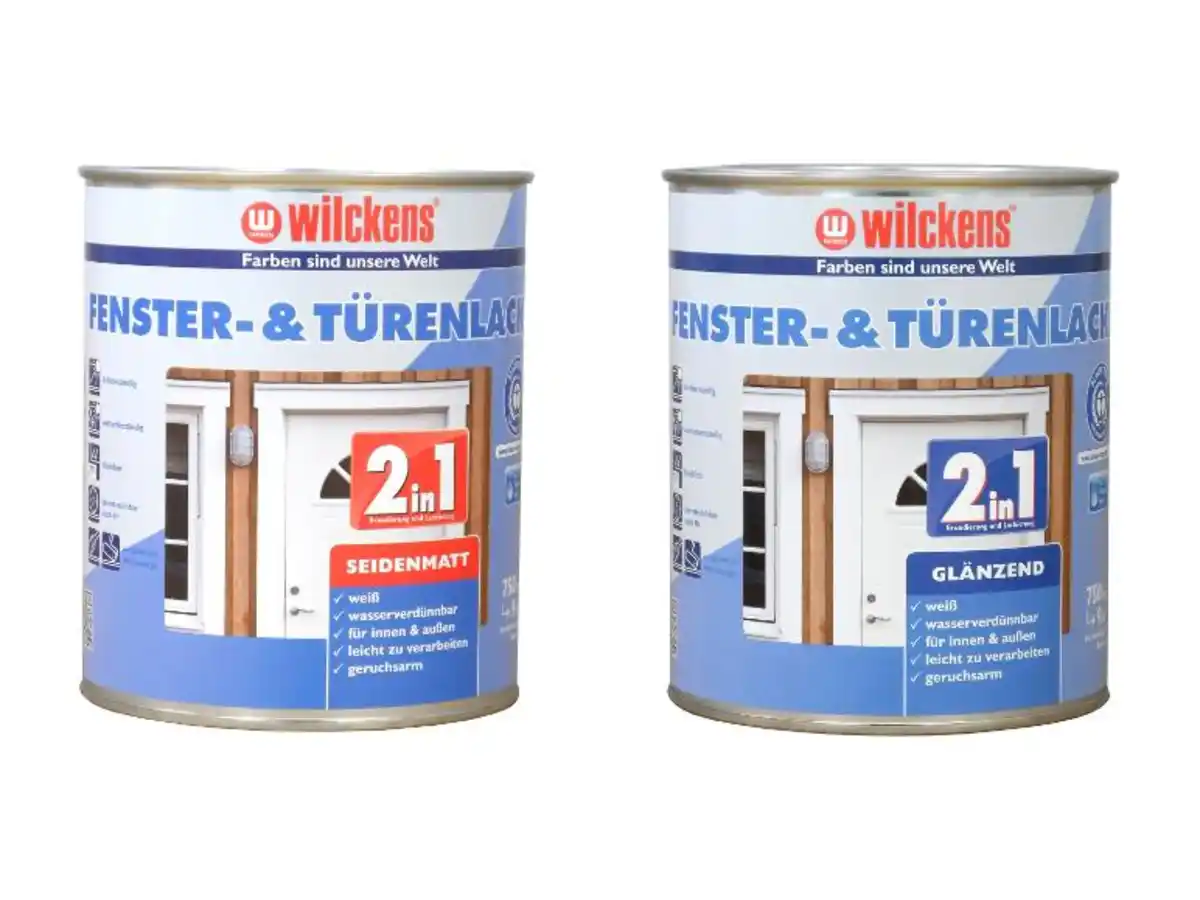 Bild 1 von Wilckens Fenster- & Türenlack 2in1, 750 ml, weiß