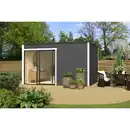 Bild 1 von Gartenhaus »Kubus ALU 2«, (BxHxT): 400 x 239 x 302 cm (Außenmaß), lichtgrau/weiß