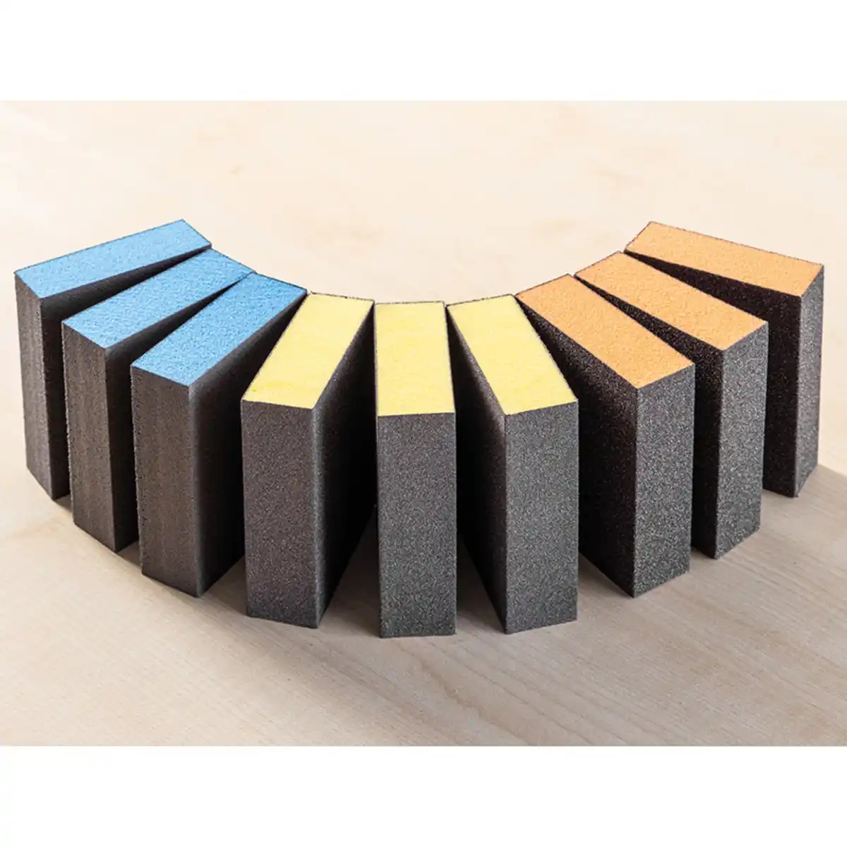 Bild 1 von Kraft Werkzeuge Handschleifschwämme 9tlg.