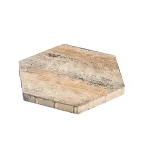 Diephaus Terrassenplatte 'T-Court Hexagon' Beton muschelkalkfarben 46 x 40 x 4 cm