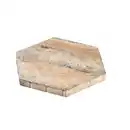 Bild 1 von Diephaus Terrassenplatte 'T-Court Hexagon' Beton muschelkalkfarben 46 x 40 x 4 cm