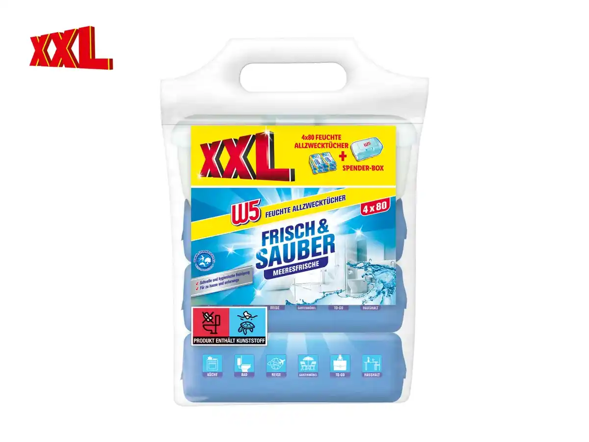 Bild 1 von W5 Feuchte Allzwecktücher XXL