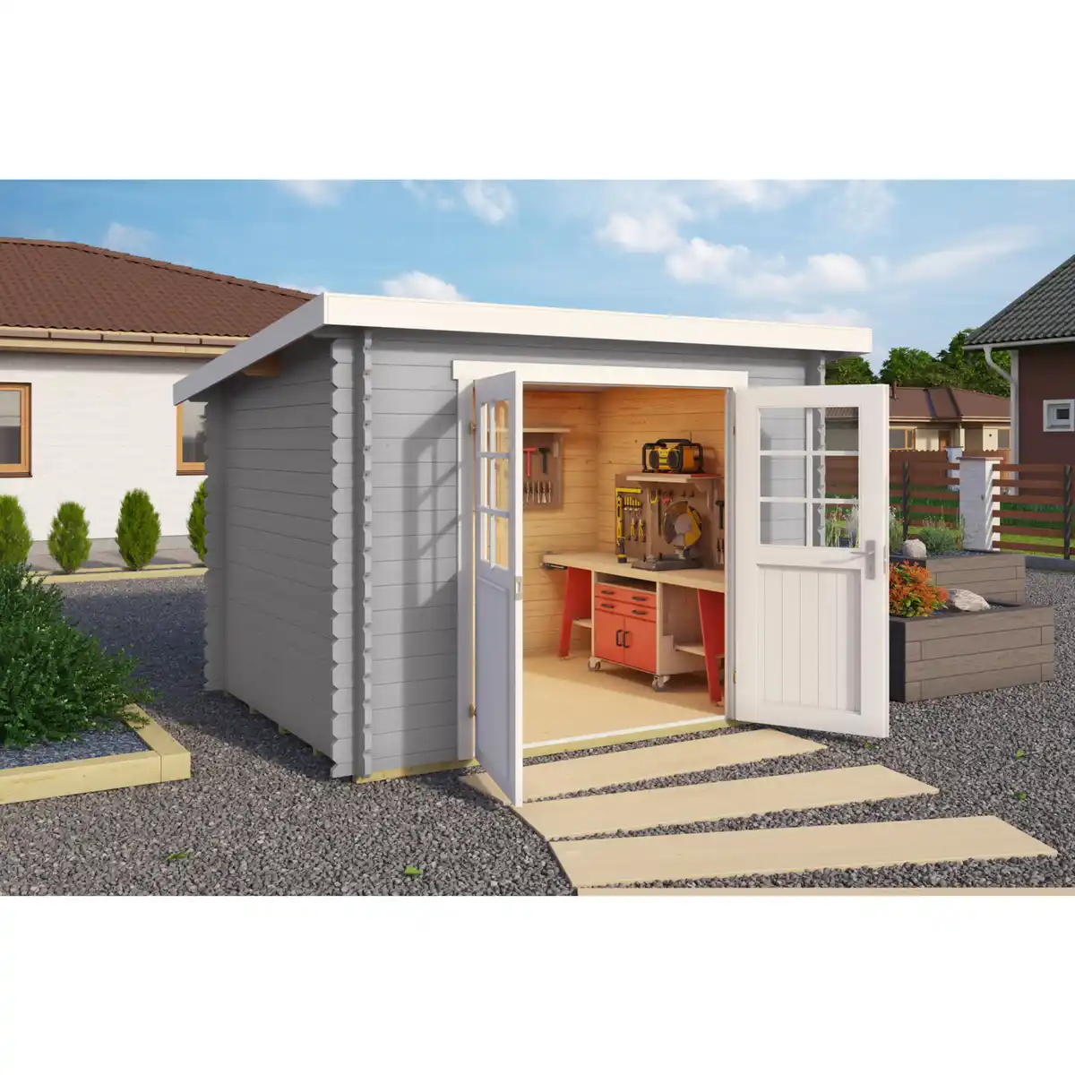 Bild 1 von Gartenhaus »Grenada«, Holz, BxHxT: 290 x 211 x 238,4 cm (Außenmaße)