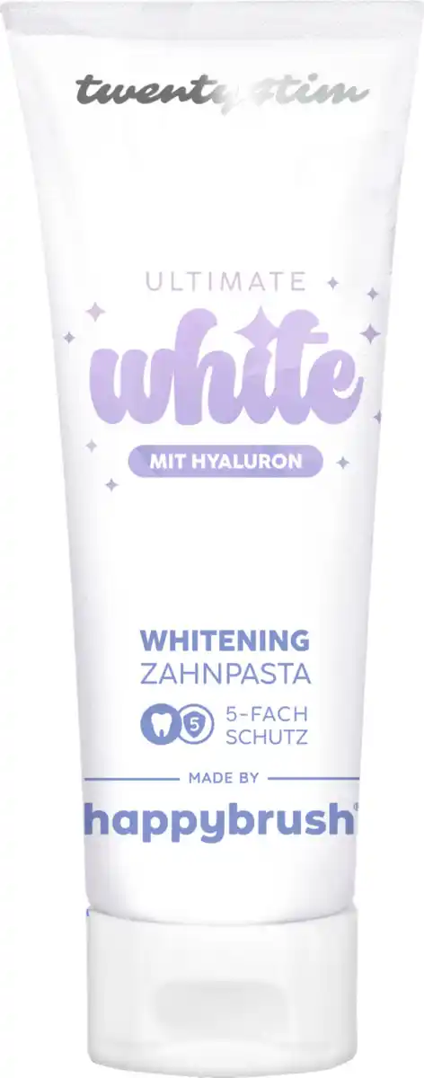 Bild 1 von happybrush Zahnpasta Twenty4Tim White, 75 ml