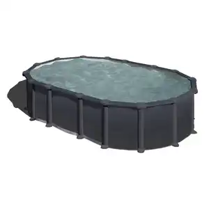 Stahlwand-Pool Poolset , oval, BxLxH: 375 x 610 x 132 cm