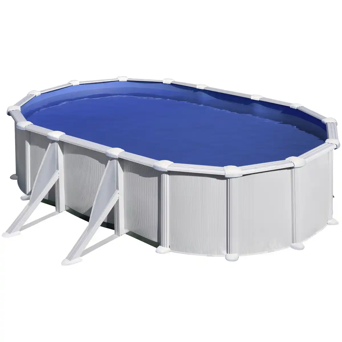 Bild 1 von Ovalpool, weiß, BxHxL: 300 x 132 x 500 cm