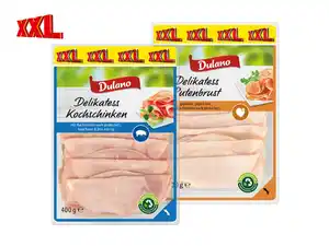 Dulano Delikatess Kochschinken/Putenbrust XXL,  400 g