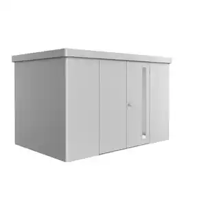 Biohort Gerätehaus 'Neo 2D' silber-metallic 348 x 236 cm mit Doppeltür