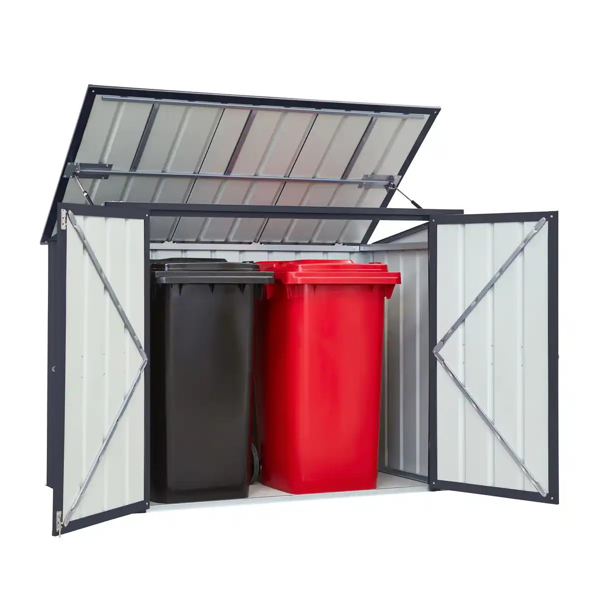 Bild 1 von Globel Mülltonnenbox 'Easy BIN2' anthrazit 171 x 95 cm