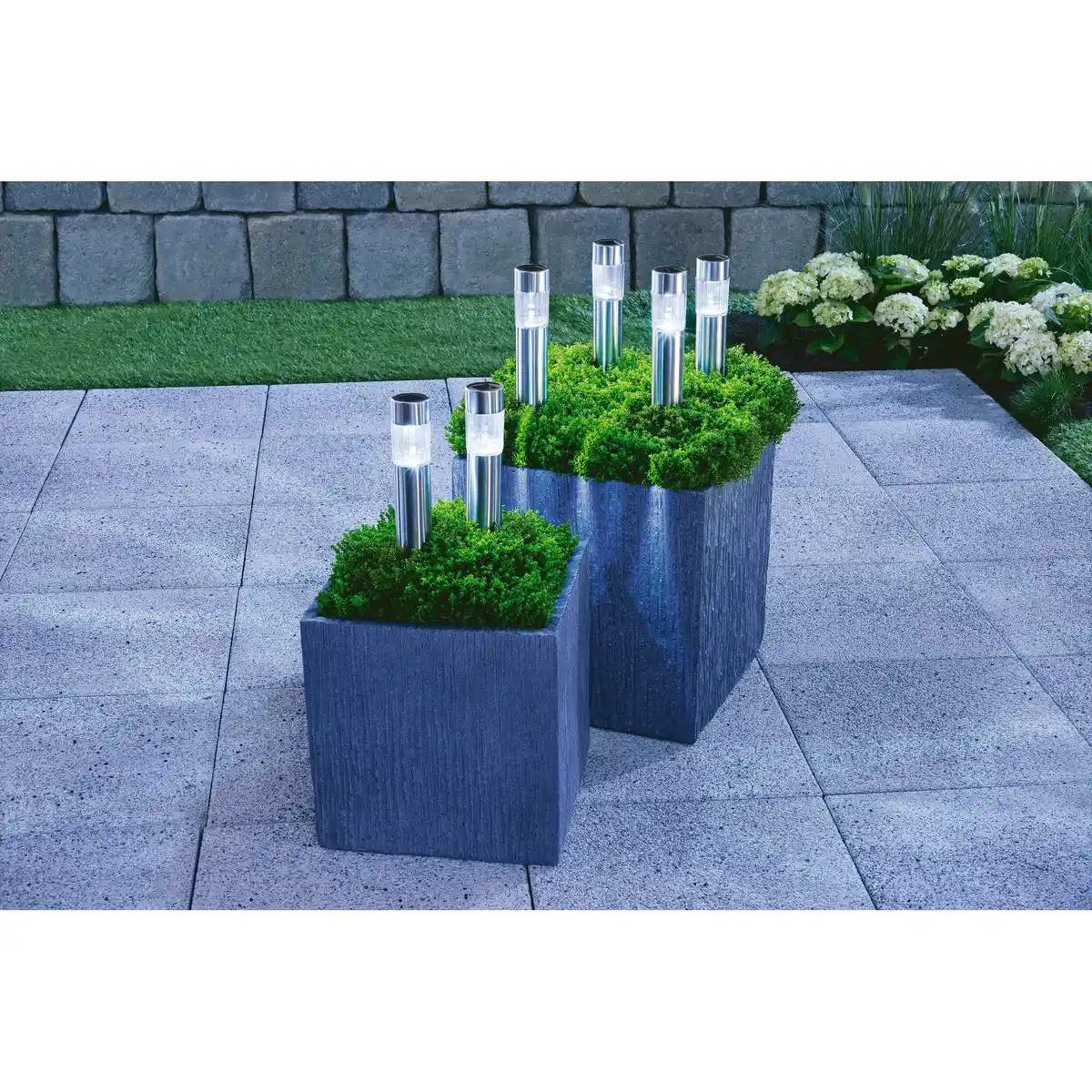 Bild 1 von toom Solar-Leuchte 'Tube' Ø 4,7 x 29,8 cm, 6er-Set