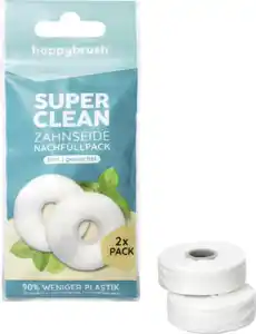 happybrush Zahnseide SuperClean Refill, 60 m