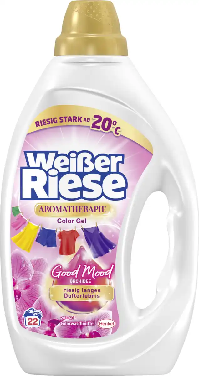 Bild 1 von Weißer Riese Colorwaschmittel Flüssig Aromatherapie Orchidee 22 WL