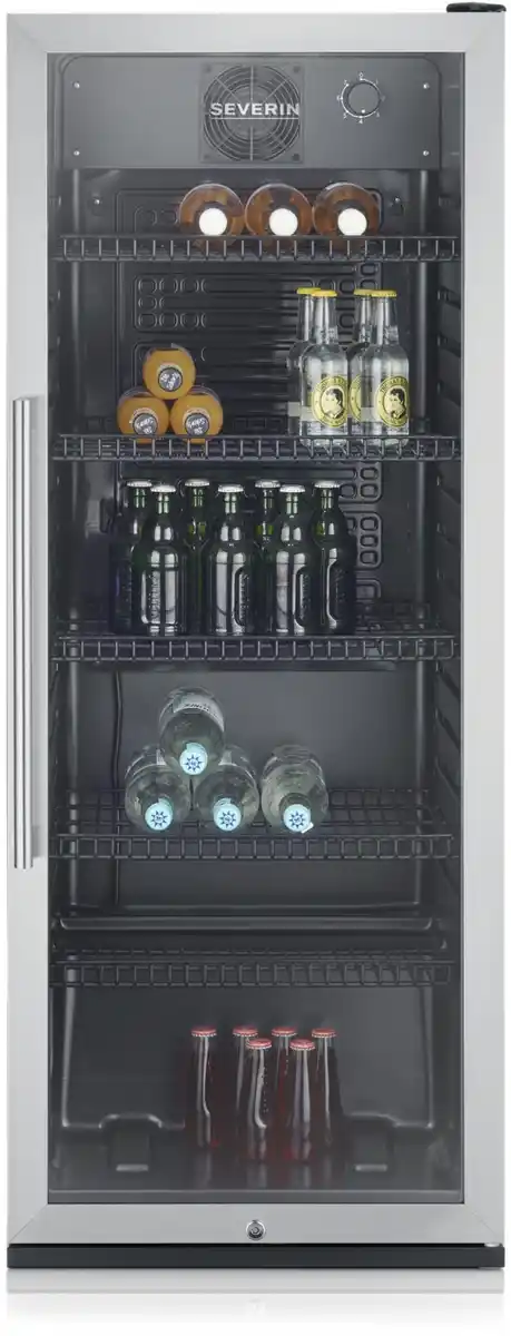 Bild 1 von FKS 8841 Flaschenkühlschrank schwarz/edelstahl / C