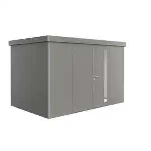 Biohort Gerätehaus 'Neo 2D' quarzgrau-metallic 348 x 236 cm mit Doppeltür