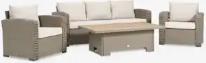 Lounge-Set STAVERN 5 Personen natur