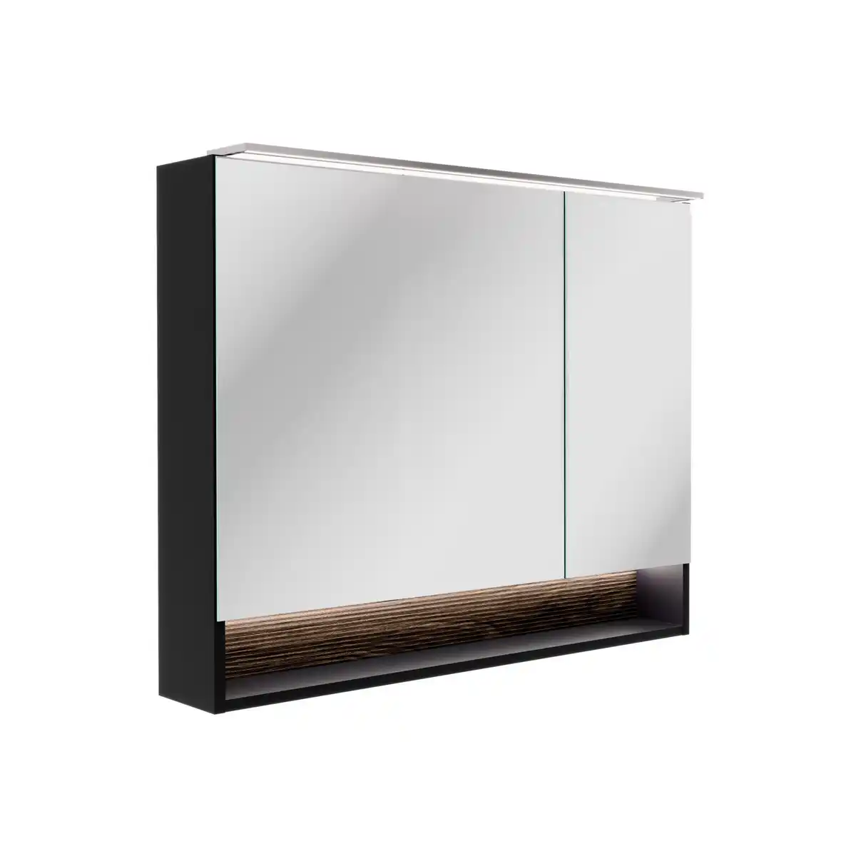 Bild 1 von Fackelmann LED-Spiegelschrank 'B.Paris' schwarz matt 90 x 71,8 x 15,6 cm