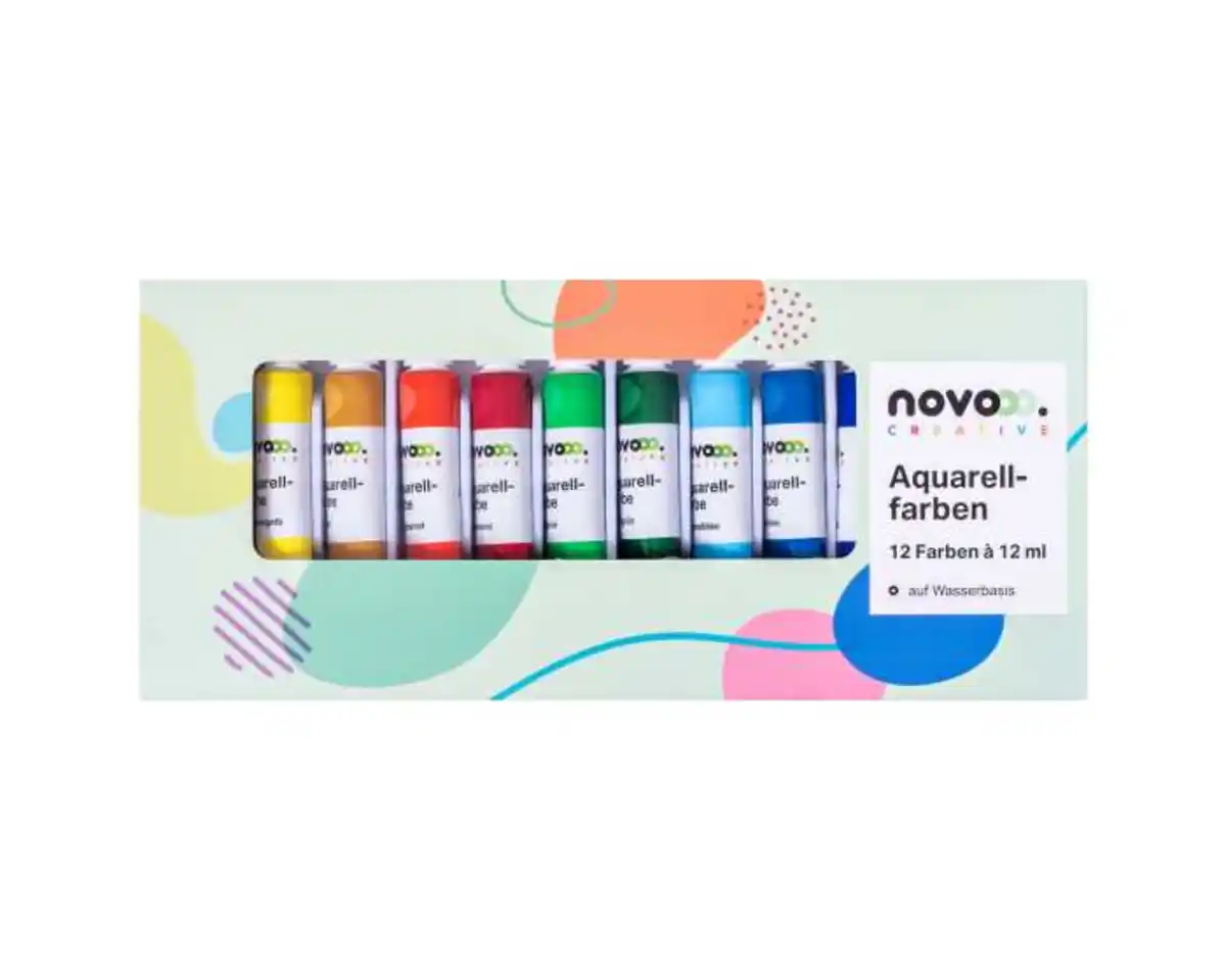 Bild 1 von novooo Aquarellfarben 12er 12ml