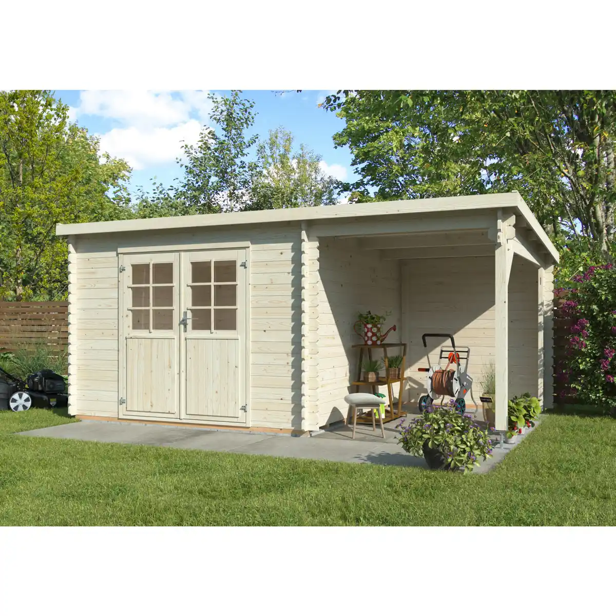 Bild 1 von Gartenhaus »Malta«, BxHxT: 506 x 219 x 326 cm (Außenmaße inkl. Dachüberstand)