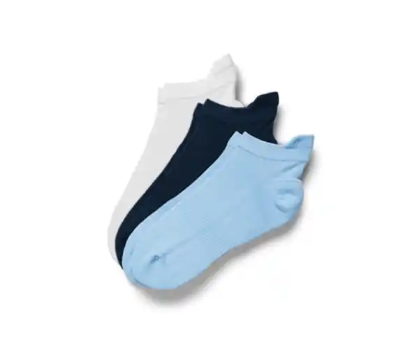 Bild 1 von 3 Paar Funktions-Sportsocken, weiß, dunkelblau, hellblau