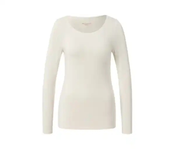 Bild 1 von Langarmshirt im Modal-Seide-Mix, creme