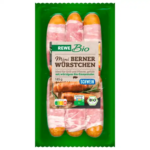 Bild 1 von REWE Bio Mini Berner Würstchen Schwein 185g