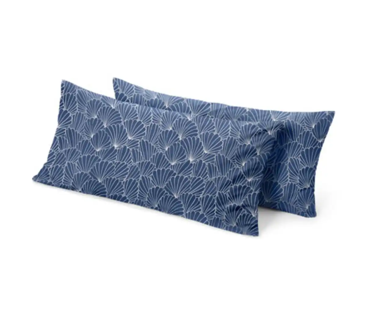 Bild 1 von 2 Microfaser-Kopfkissenbezüge, blau , ca. 80 x 40 cm