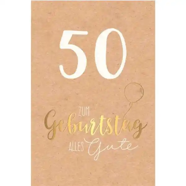 Bild 1 von Geburtstagskarte - Zum 50.Geburtstag - Alles Gute