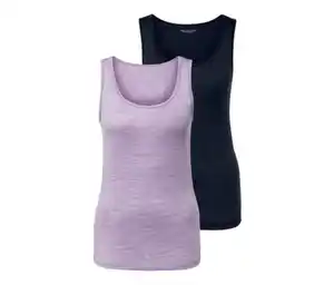2 Tanktops mit Merinowolle