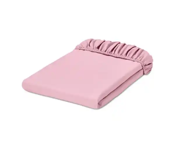 Bild 1 von Perkal-Spannbettlaken, rosa, Normalgröße