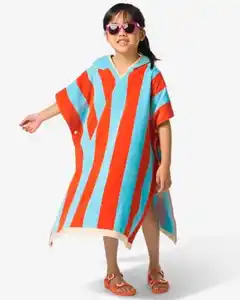 Kinderponcho 6–12 Jahre, Baumwolle, Oktopus