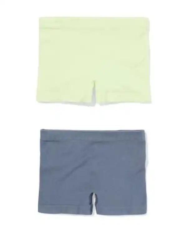 Bild 1 von Kinder-Boxershorts nahtlos gerippt - 2 Stück limettengrün