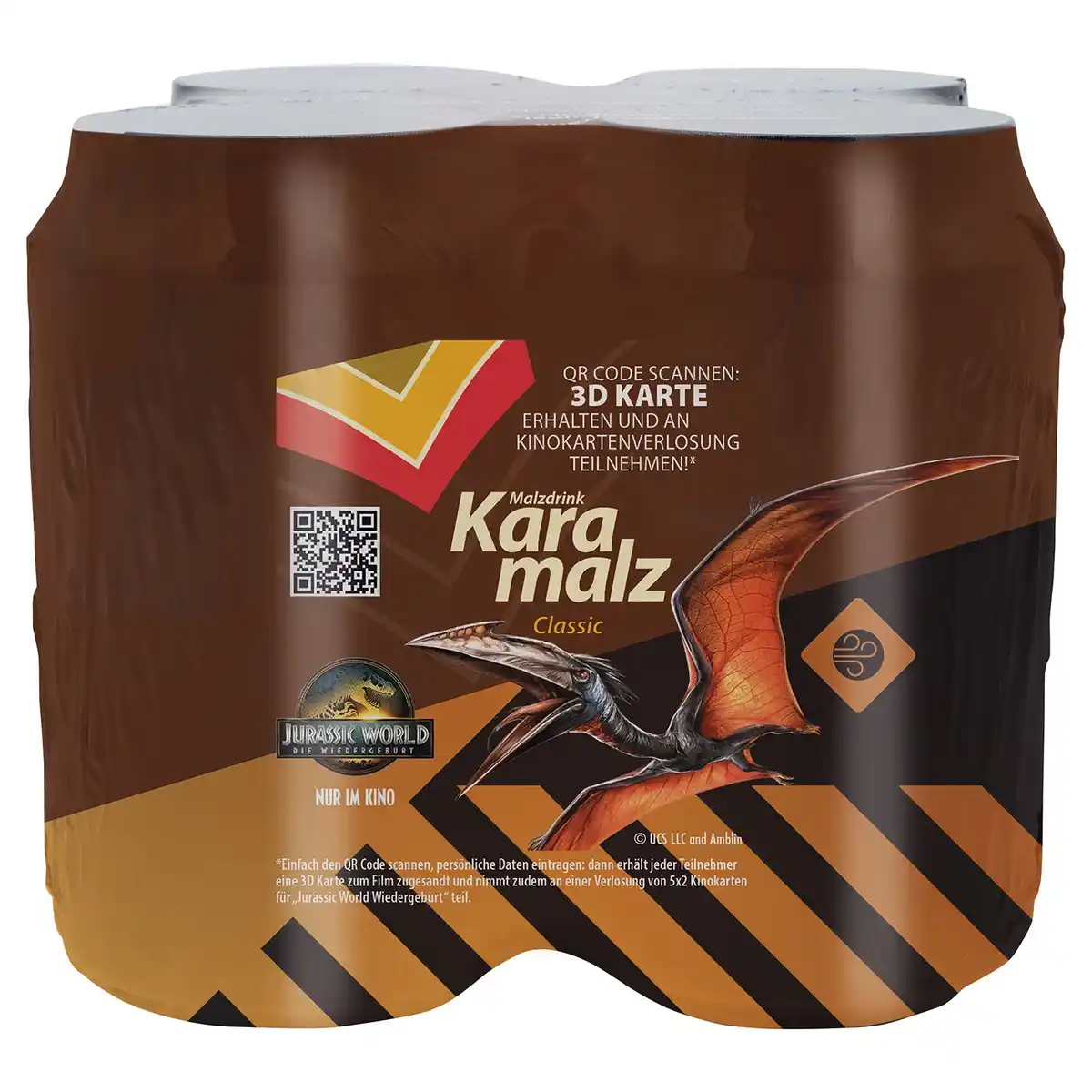 Bild 1 von KARAMALZ Classic, Jurassic World Edition, 4 x 330 ml