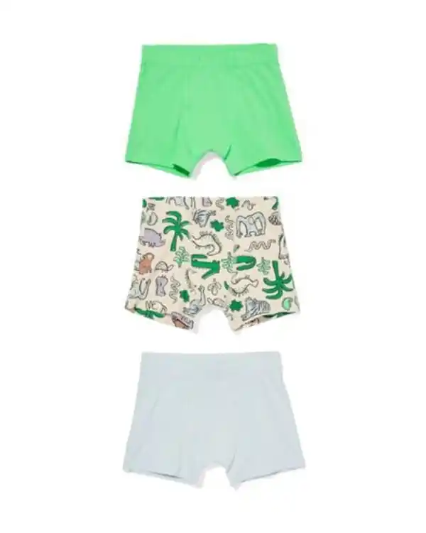 Bild 1 von Kinder-Boxershorts Dschungel – 3 Stück hellblau