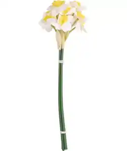 Kunstblumen Frühling, weiß/gelb