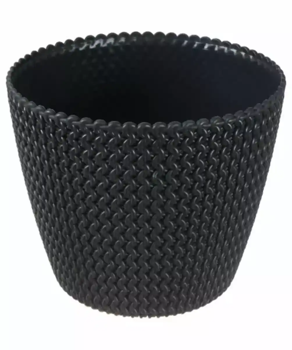 Bild 1 von Pflanztopf in Strickoptik, anthrazit