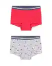Bild 1 von Kinder-Boxershorts Blumen – 2 Stück rosa