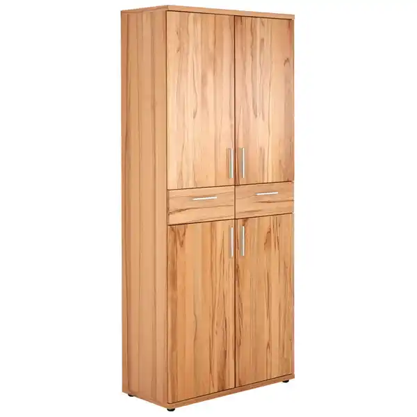 Bild 1 von Xxxl Schuhschrank, Buche, Metall, Kernbuche, furniert,furniert, teilmassiv,massiv, 6 Fächer, 2 Schubladen, 84x191.5x39 cm, Goldenes M, Made in Germany, DGM-Klimapakt, Typenauswahl, Garderobe, Schuha