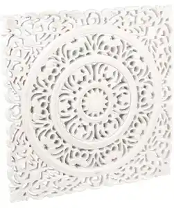 Wanddeko Ornamente, weiß