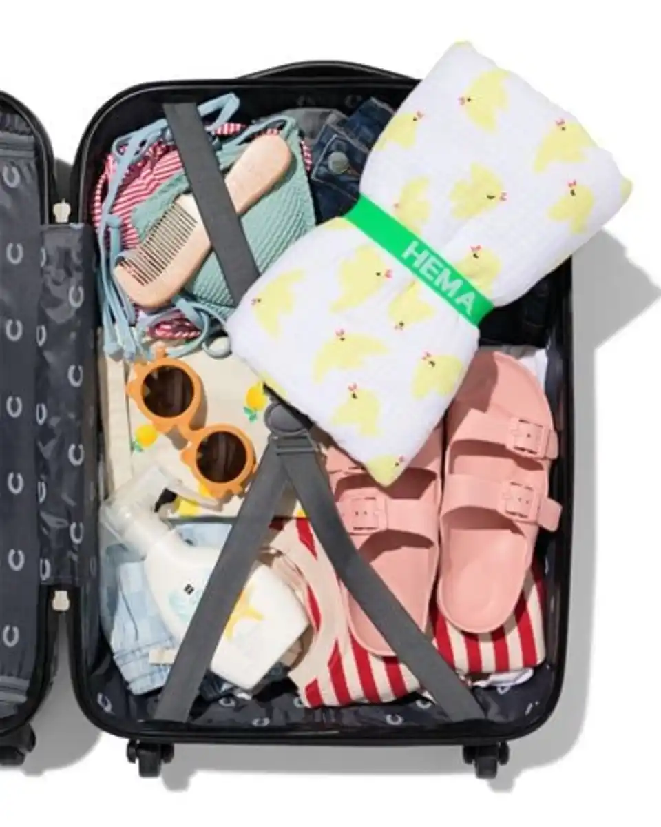 Bild 4 von Strandtuch für Kinder 80x140cm Musselin Vogel