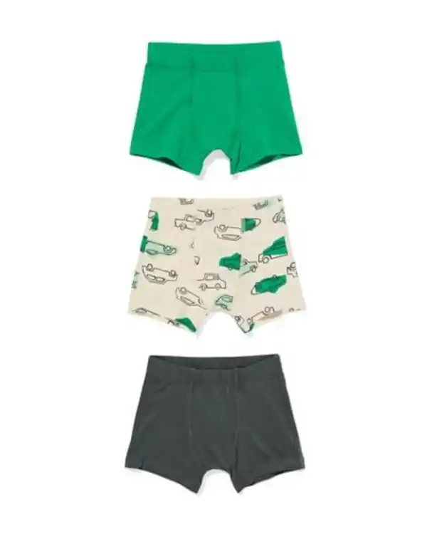 Bild 1 von Kinder-Boxershorts Auto – 3 Stück grün