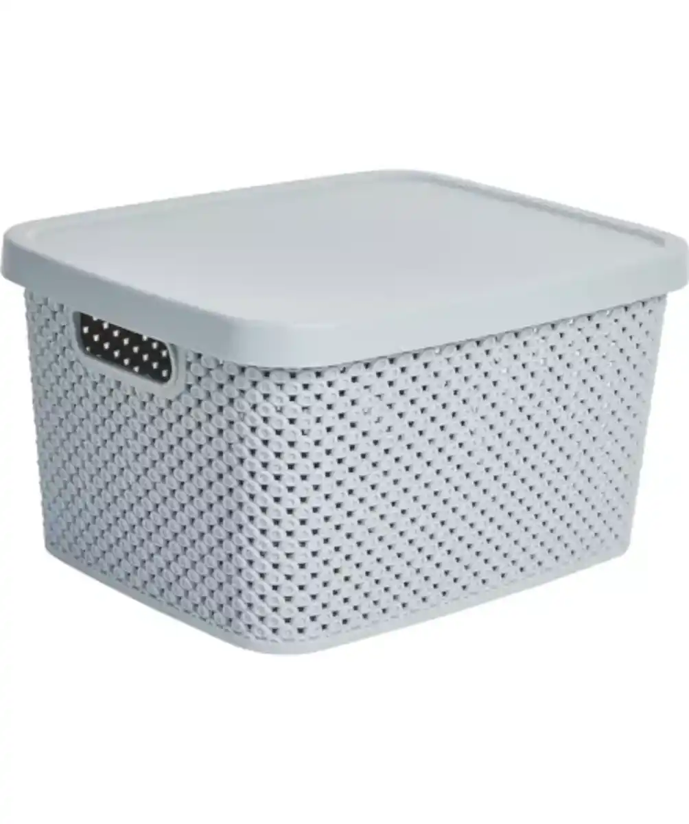 Bild 1 von Aufbewahrungsbox mit Punkten, grau