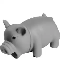 Hundespielzeug Schwein, dunkelgrau melange