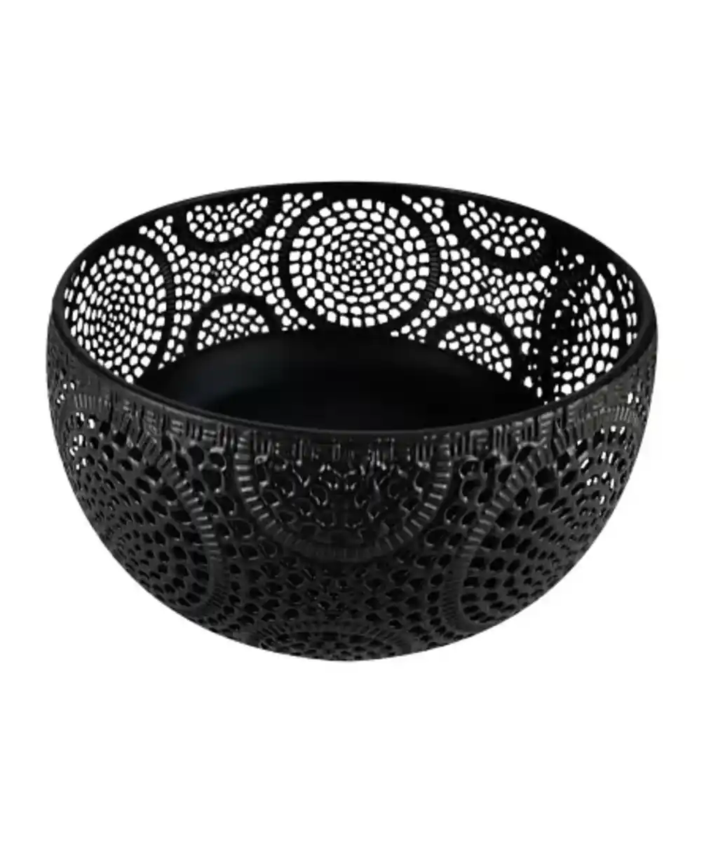 Bild 1 von Dekoschale mit Lochprägung, schwarz