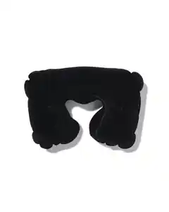 aufblasbares Nackenkissen, schwarz