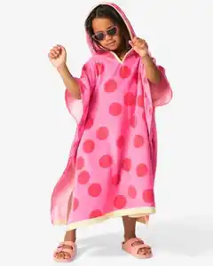 Kinderponcho 6–12 Jahre, Baumwolle, Rochen