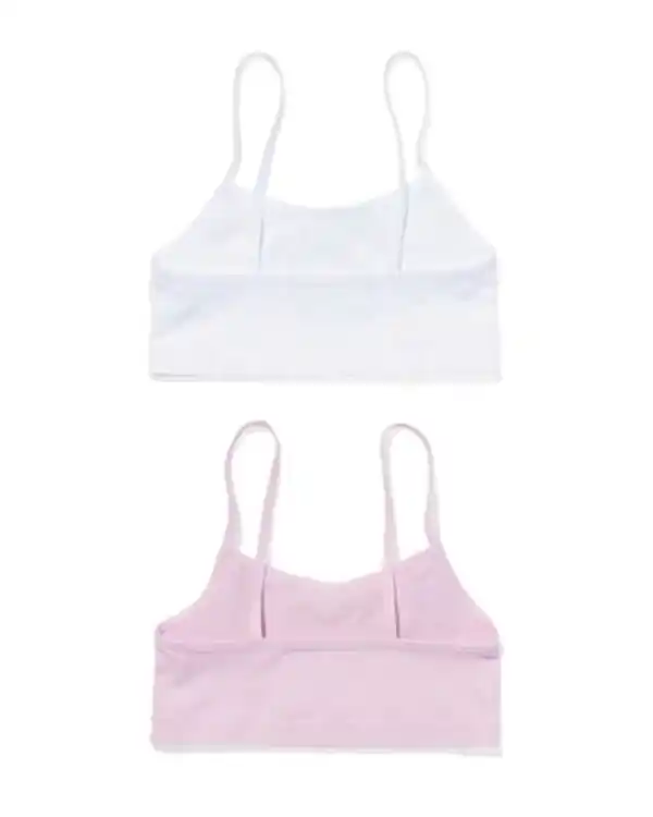 Bild 4 von 2er-Pack Kinder-Tops, nahtlos, gerippt helllila