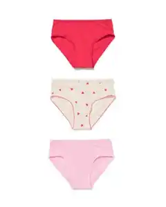 Kinderslips Herzen – 3 Stück rosa